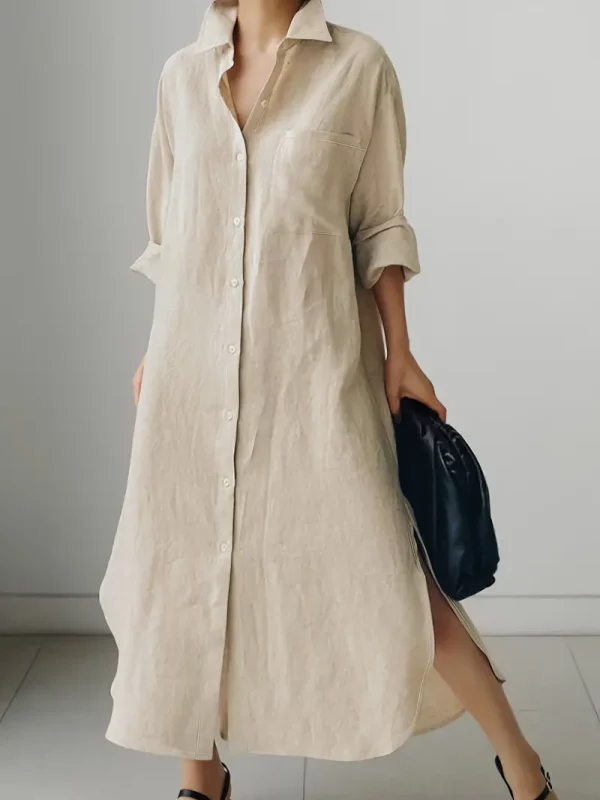 Cotton Shirt Dress