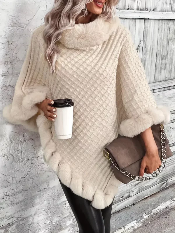 Wool Reversible Cape