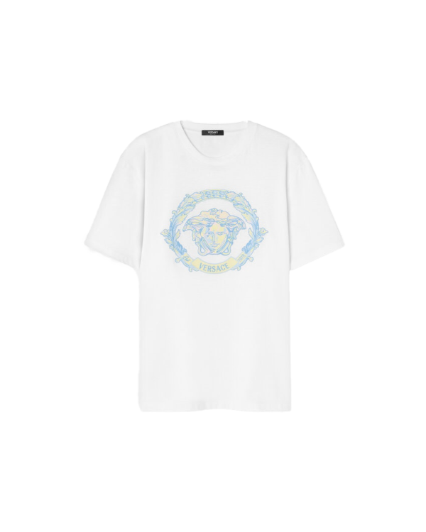 Embroidered Barocco Wave Crest T-Shirt