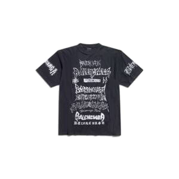 Diy Metal T-Shirt Large Fit In Black