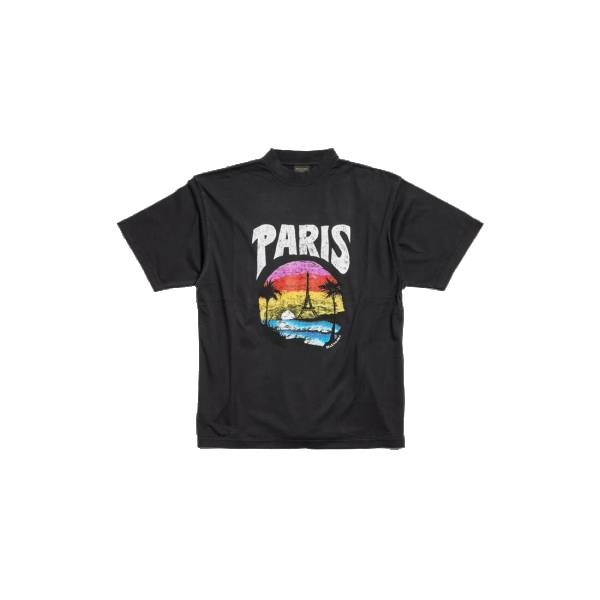 Paris Tropical T-Shirt Medium Fit In Black